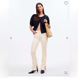 Madewell vintage kick out full length jean. Color- vintage canvas